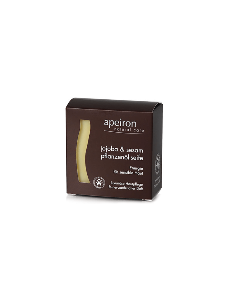 Сапун с растително масло от жожоба и сусам - Apeiron®Jojoba & Sesam Pflanzenöl-Seife Ayurveda, 4*100 г.