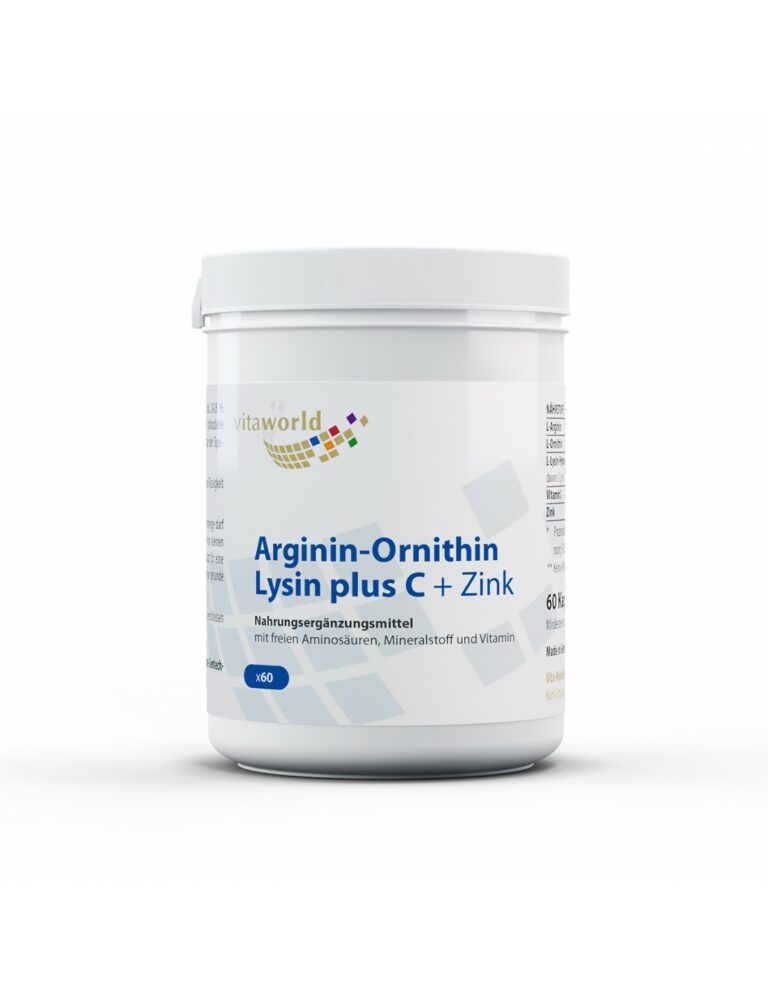 Arginin-Ornithin-Lysin + C + Zink / Аргинин-Орнитин-Лизин + Витамин C + Цинк, 60 капсули