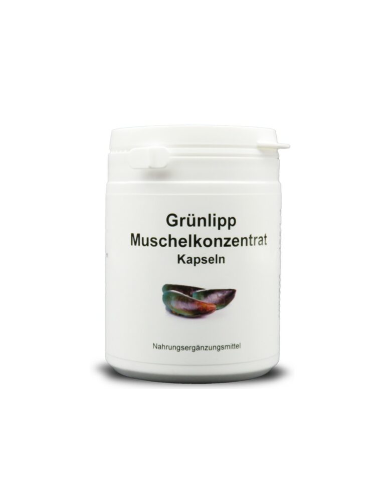 Grünlipp Muschelkonzentrat - Зеленоуста мида 500 mg, 120 капсули