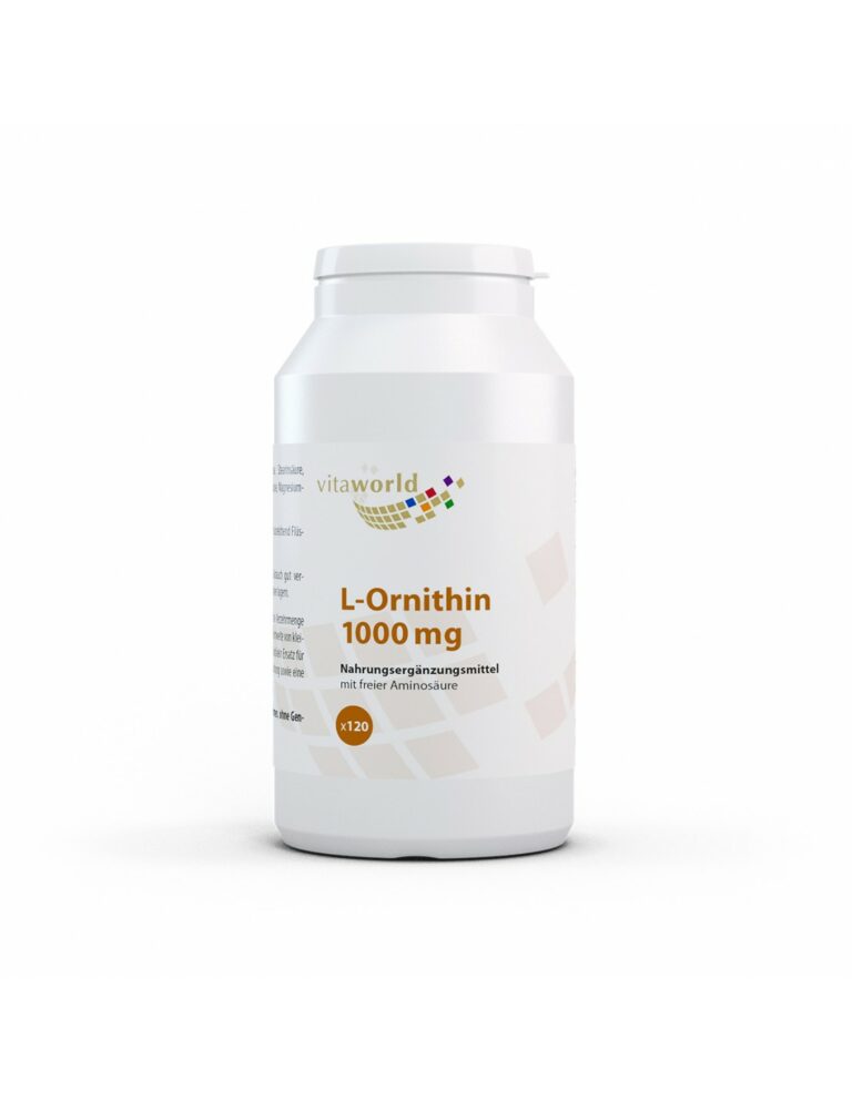 L-Ornithin / Л-Орнитин 1000 mg, 120 таблетки