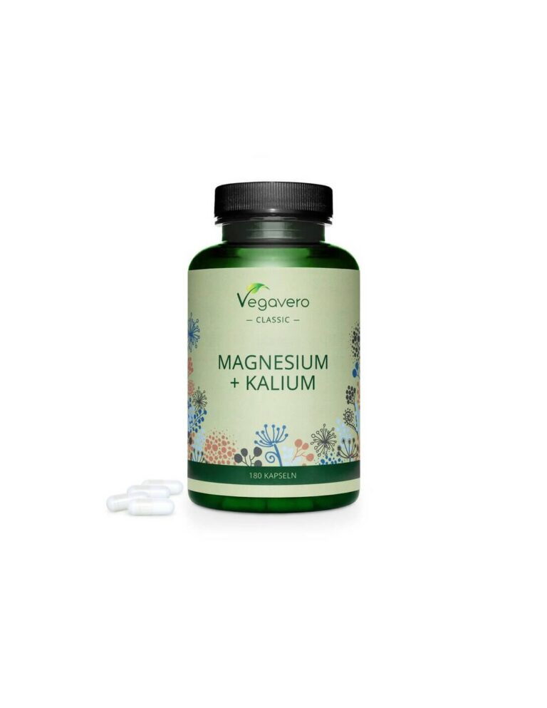 Magnesium + Kalium / Магнезий + Калий, 180 капсули, 100% Vegan