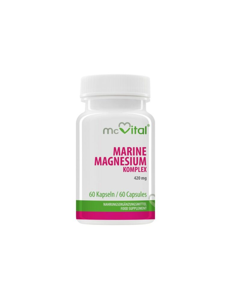 McVital® Marine Magnesium Komplex - Морски магнезиев комплекс 420 mg, 60 капсули