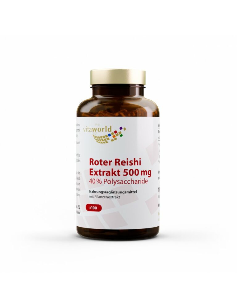 Roter Reishi extrakt / Червено Рейши 500 mg, 100 капсули