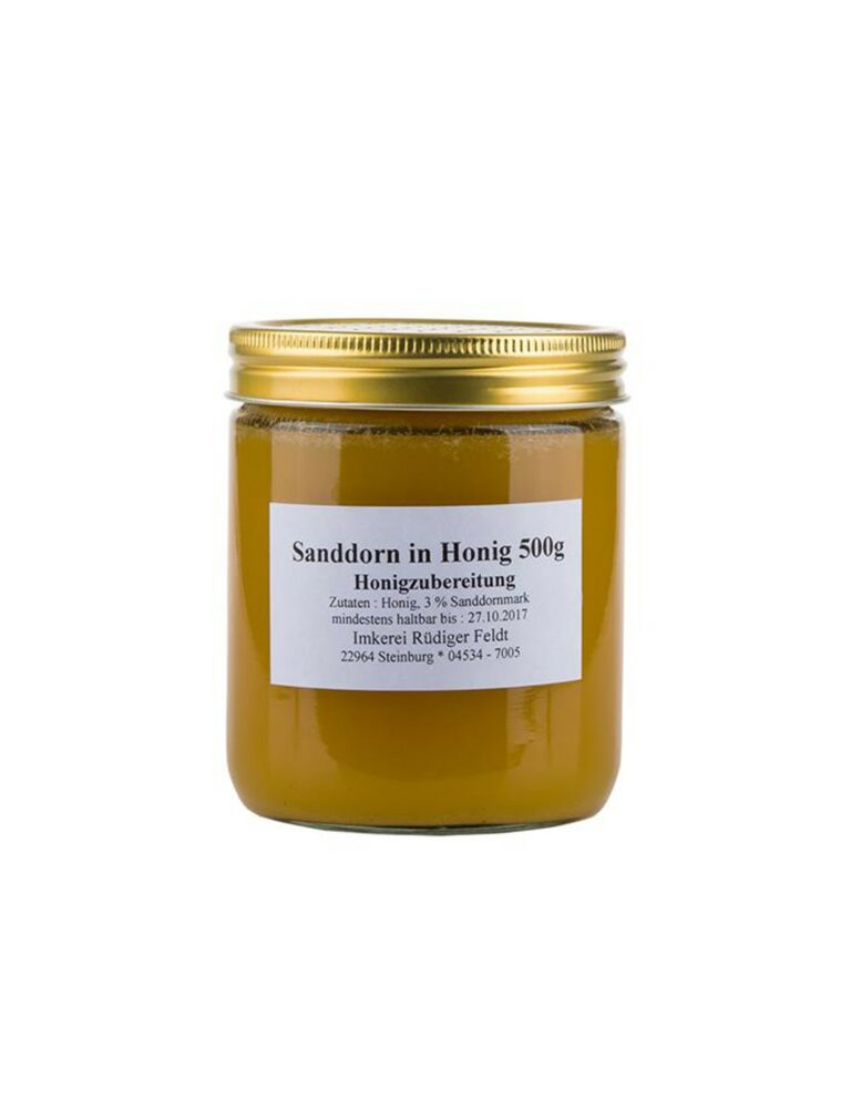 Облепиха (ракитник) в мед - Sanddorn in honig, 500 g