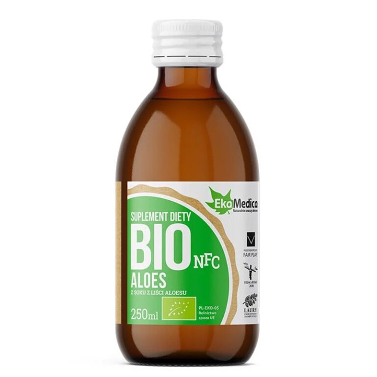 Био сок от листа на алое вера - Добро храносмилане и силен имунитет, 250 ml, 5 дози