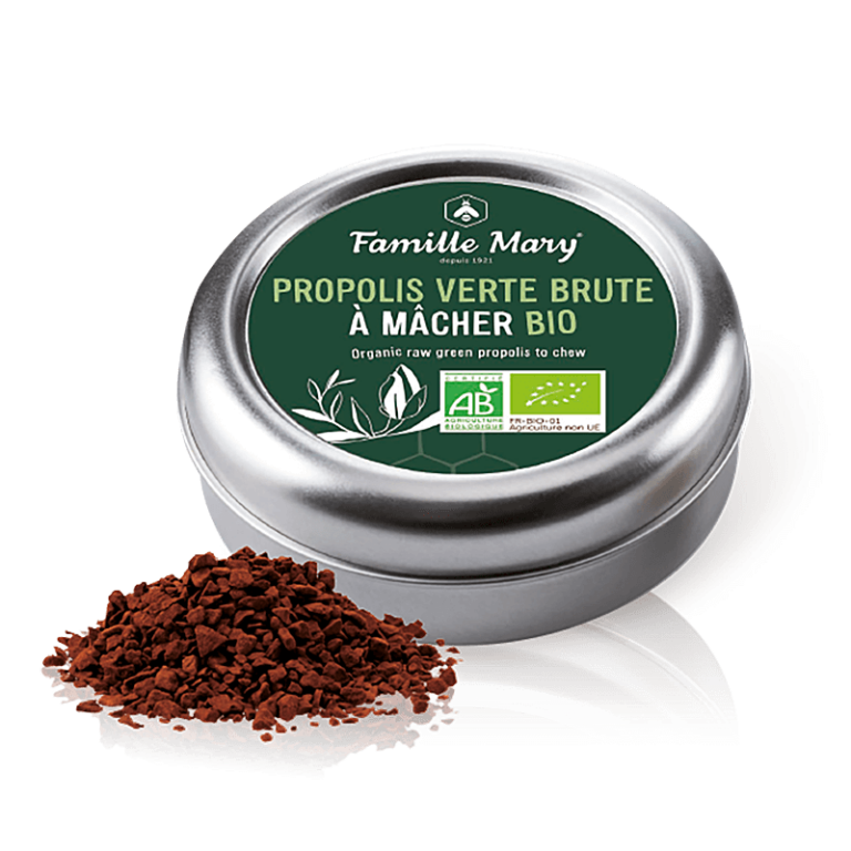 Био суров зелен прополис за дъвчене - Propolis Verte Brute À Màcher Bio, 10 g