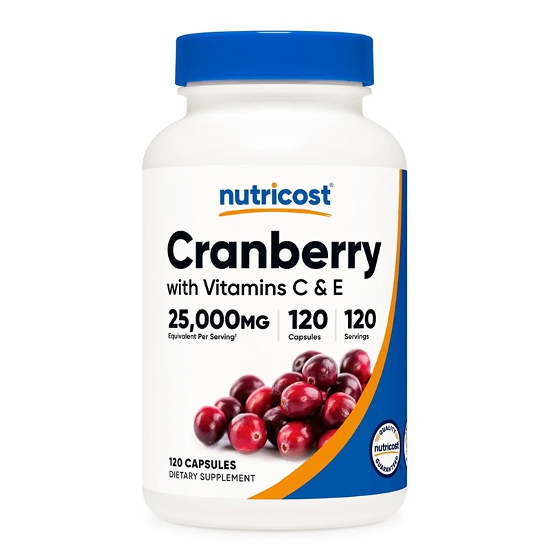 Уринарно здраве - Червена боровинка 500 mg + витамин С и Е, 120 капсули