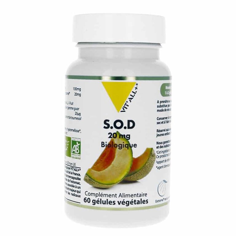 Клетъчно здраве - Супер Оксид Дисмутаза - S.O.D (Super Oxide Dismutase), 20 mg x 60 капсули