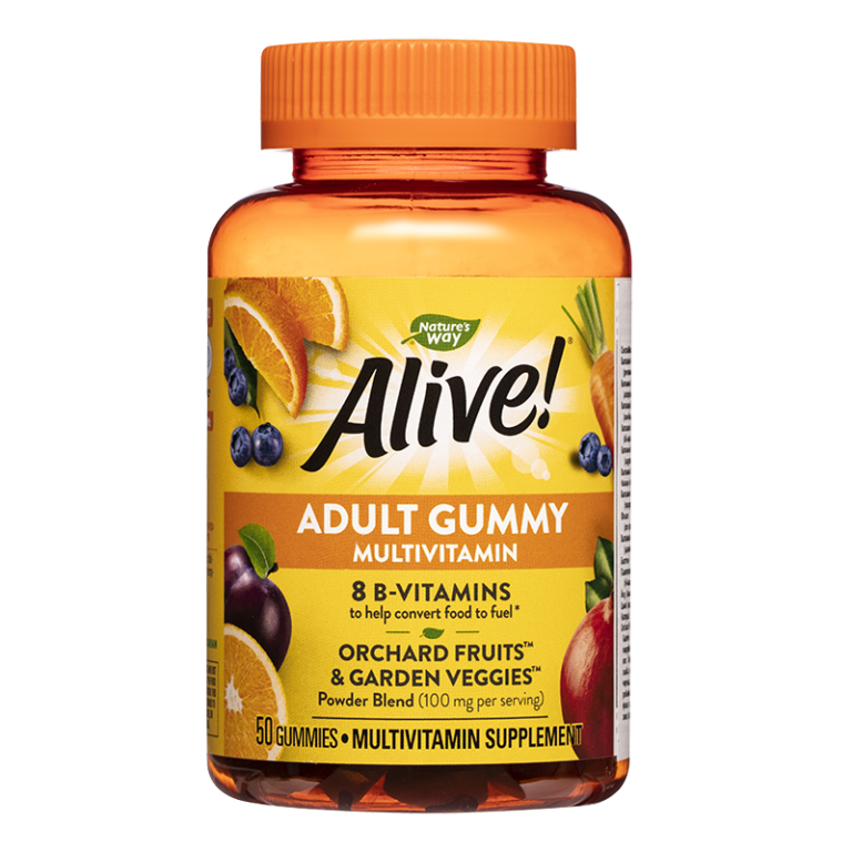 Мултивитамини Алайв - Alive! Adult Gummy Multivitamin, 50 желирани таблетки