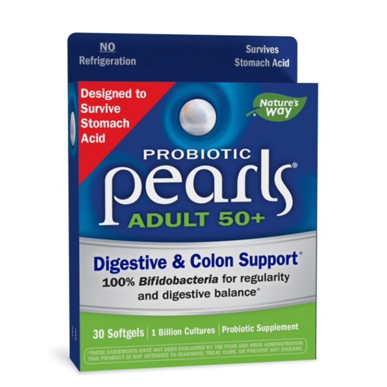 Pearls® Probiotic 50+ Adult - Пърлс® пробиотик за възрастни 50+, 1 млрд. активни пробиотици, 30 софтгел капсули