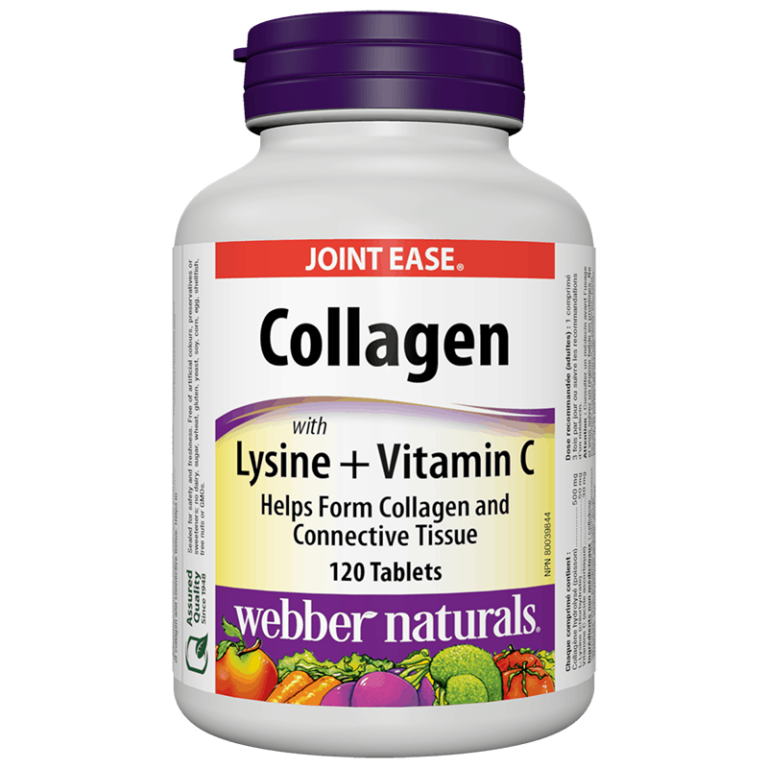 Collagen with Lysine + Vitamin C/ Колаген 500 mg с Лизин и Витамин С х 120 таблетки