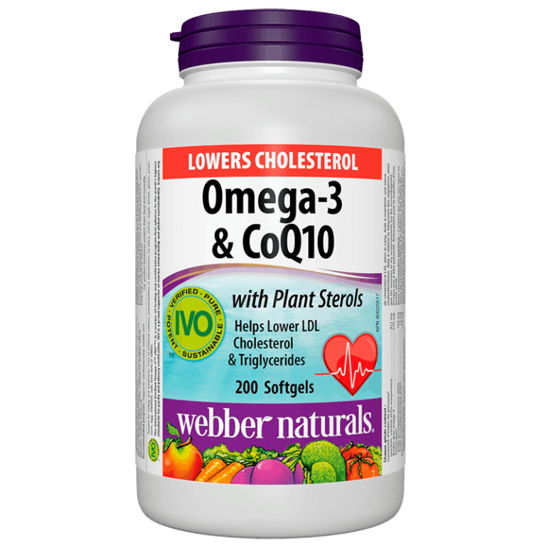 Lowers Cholesterol Omega-3 & CoQ10+Plant Sterols/ Омега-3 с Коензим Q10 и Фитостероли х 200 софтгел капсули