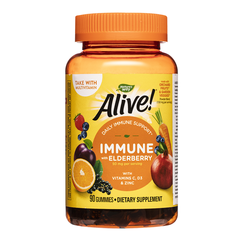 Имунна защита Алайв - Alive! Immune Gummies, 90 желирани таблетки