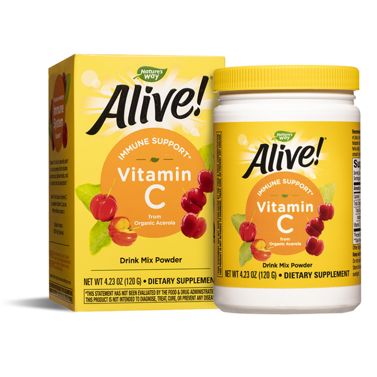 Витамин С от ацерола organic Алайв - Alive! Vitamin C From Organic Acerola, 120 g прах - Image 2