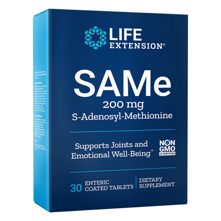 SAMe - S-Adenosyl-Methionine/ САМе - С-Аденозил-Метионин 200 mg х 30 стомашно-устойчиви таблетки