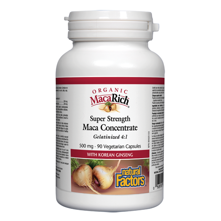 MacaRich® Organic Maca Concentrate 4:1/ Мака 500 mg х 90 капсули