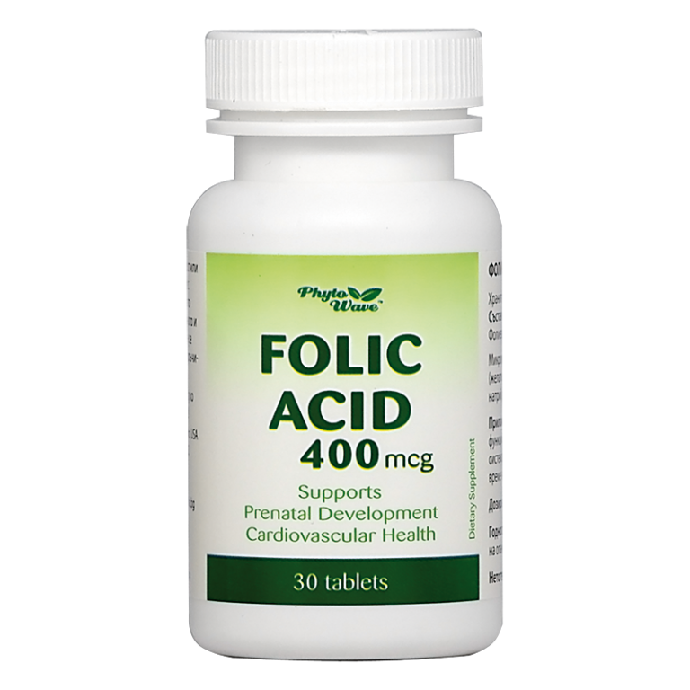 Folic Acid/ Фолиева киселина 400 mcg х 30 таблетки