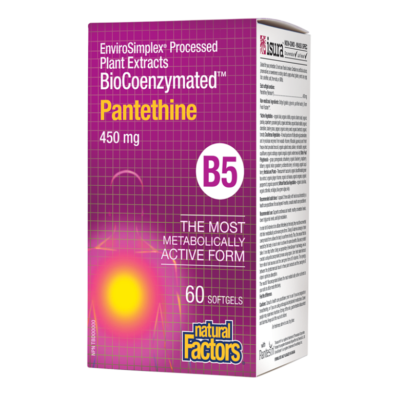 Pantethine BioCoenzymated™/ Пантетин/ Витамин В5 450 mg, 60 софтгел капсули