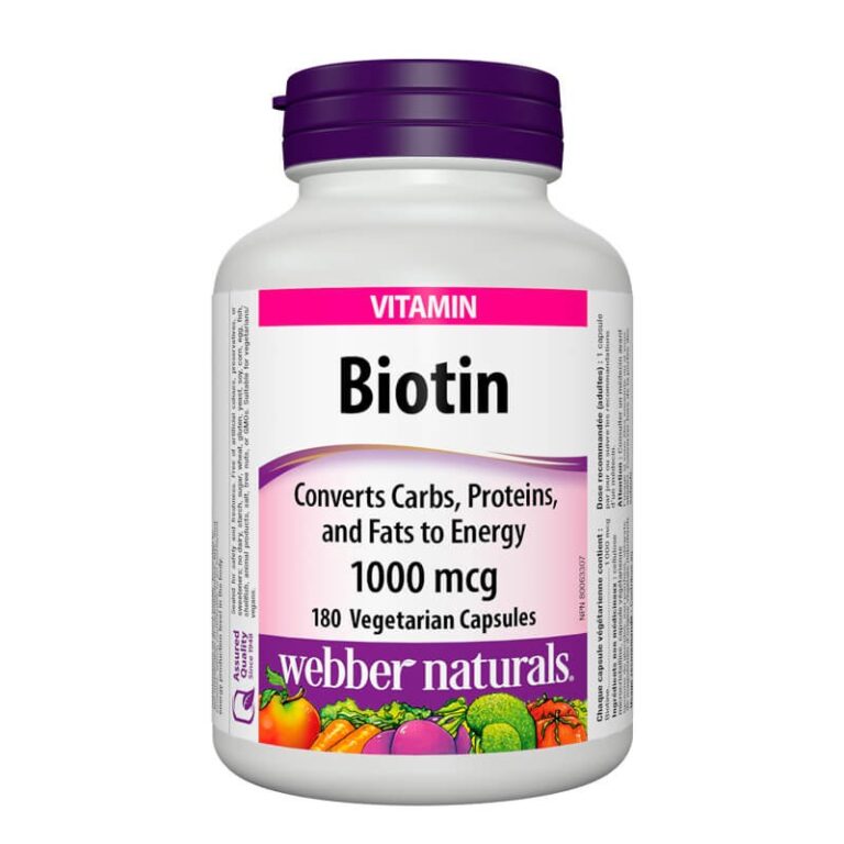 Biotin / Биотин, 1000 µg, 180 капсули