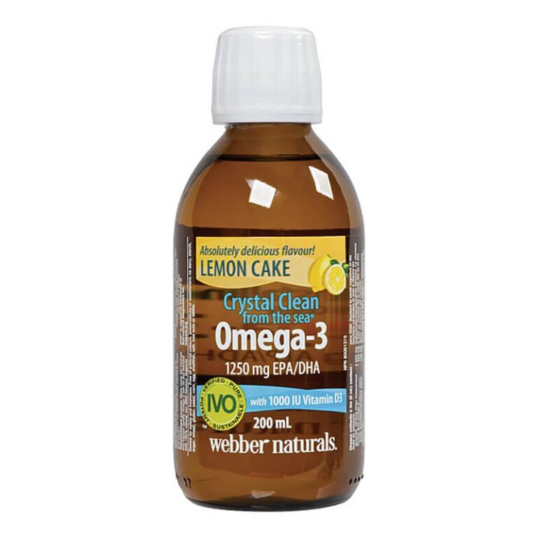 Crystal Clean from the sea® Omega-3 1250 mg (EPA/DHA 750/500) - Омега-3 + витамин D3 1000 IU, 200 ml