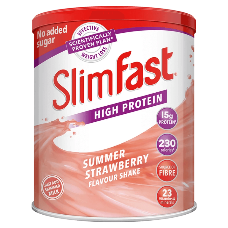 SlimFast® High Protein / Протеинов шейк за контрол на теглото, 438 g, с вкус на ягода