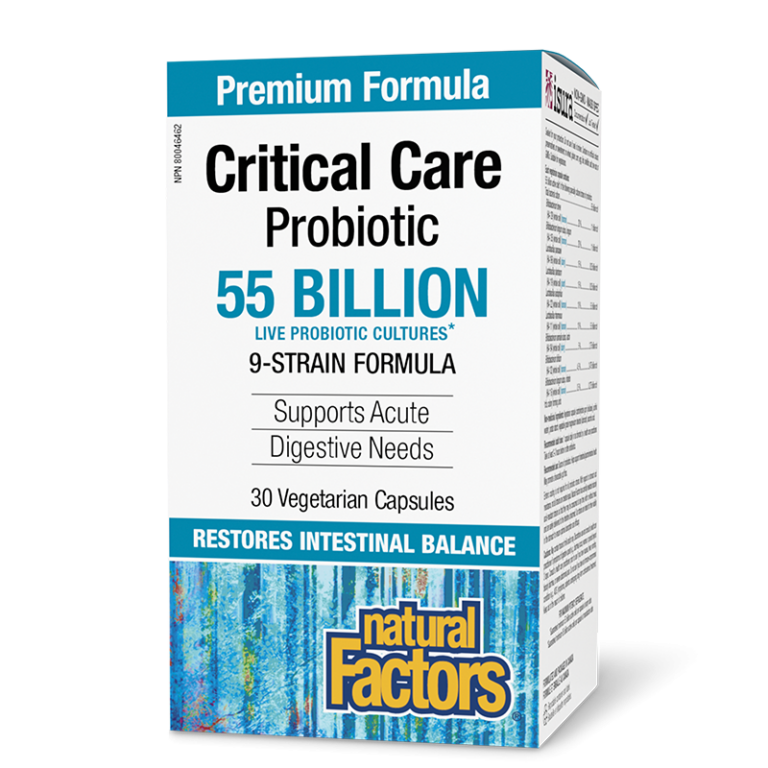 Пробиотик - Critical Care Probiotic, 55 млрд. активни пробиотици, 9 щама формула, 30 V-капсули