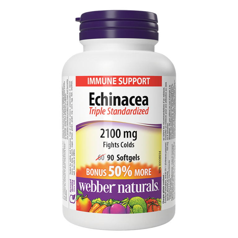 Имунитет - Ехинацея (тройно стандартизиран екстракт) 2100 mg, 90 софтгел капсули