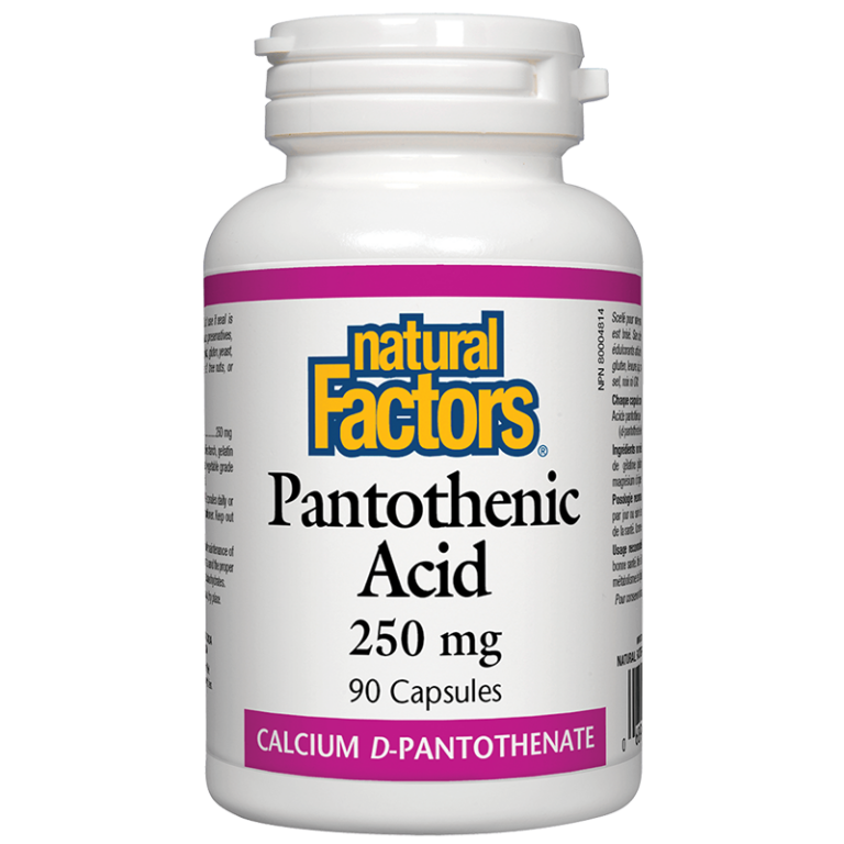 Pantothenic Acid - Пантотенова киселина / Витамин В5 (калциев д-пантотенат), 250 mg, 90 капсули