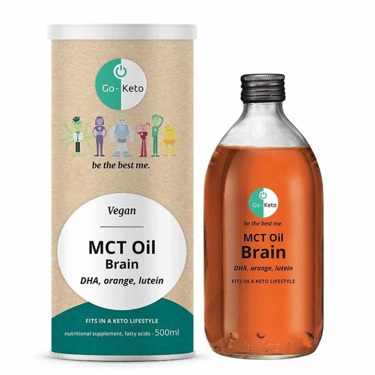 Мозъчна и зрителна функция - Go-Keto MCT Oil Ketosense Brain DHA,