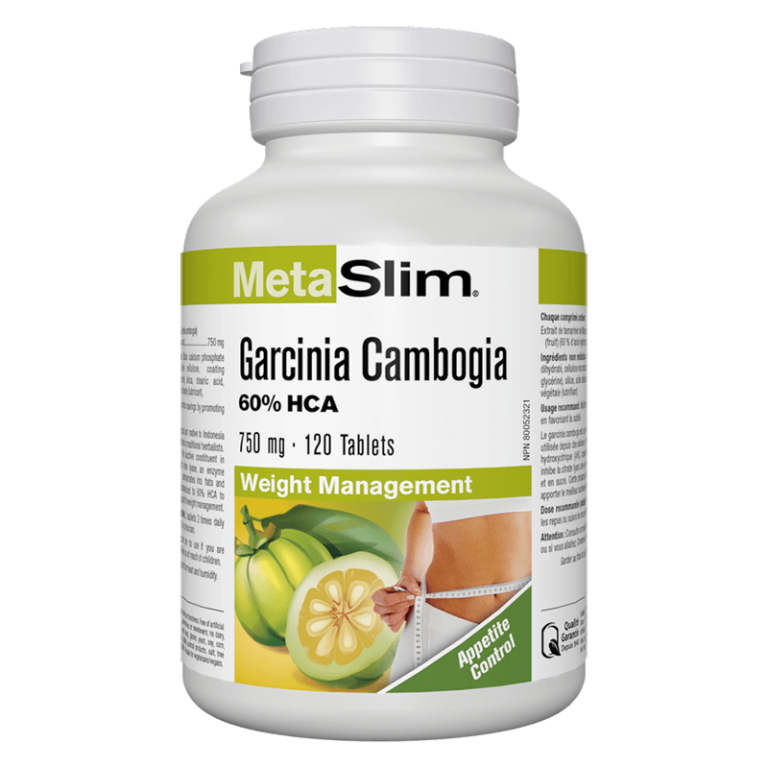 Metaslim® Garcinia Cambogia - Гарциния Камбоджа – за регулиране на теглото, 750 mg, 120 таблетки