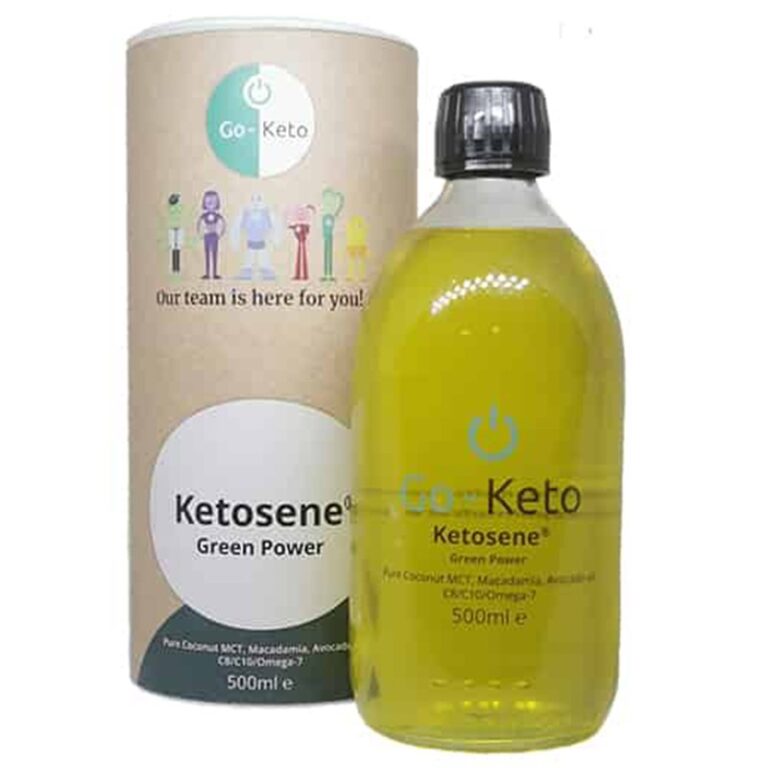 Ketosene® Green Power MCT Oil with Omega-7, Avocado and Macadamia Oil/ МСТ масла с Омега-3, Авокадо и Макадамия x 500 ml