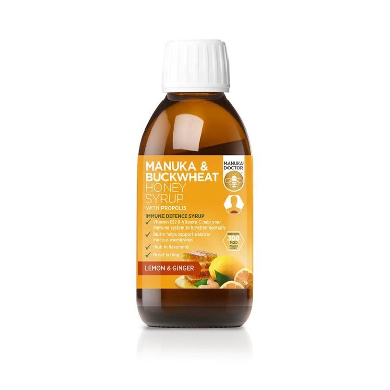 Manuka Buckwheat Honey Syrup with Propolis (Меден сироп от манука и елда с прополис / Силен имунитет, 200 ml