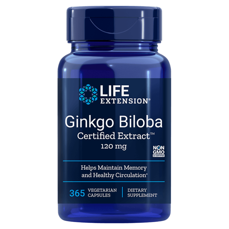 Ginkgo Biloba Certified Extract™ / Гинко билоба 120 mg х 365 капсули