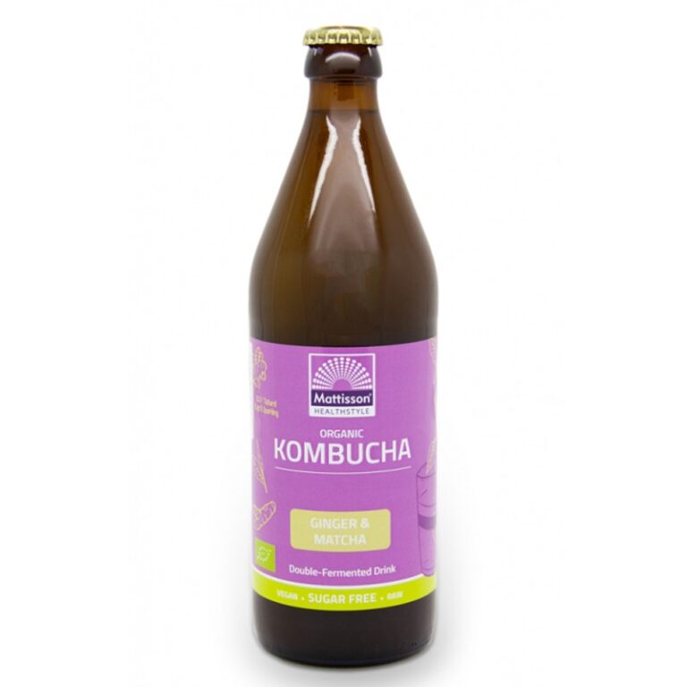 Комбуча с Джинджифил & Матча Био, 500 ml