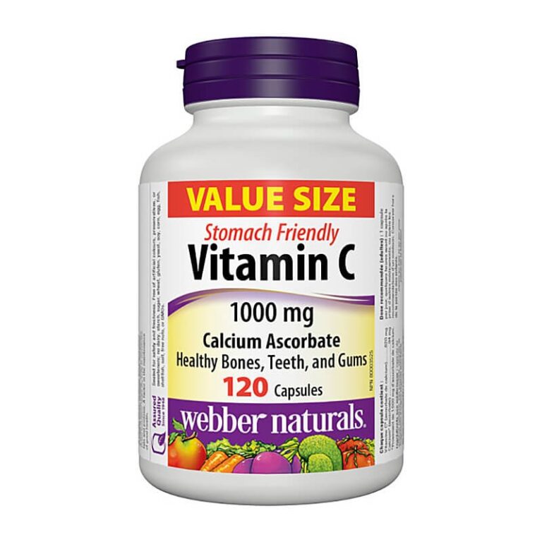 Vitamin C Calcium Ascorbate – Витамин С (калциев аскорбат) 1000 mg, 120 капсули