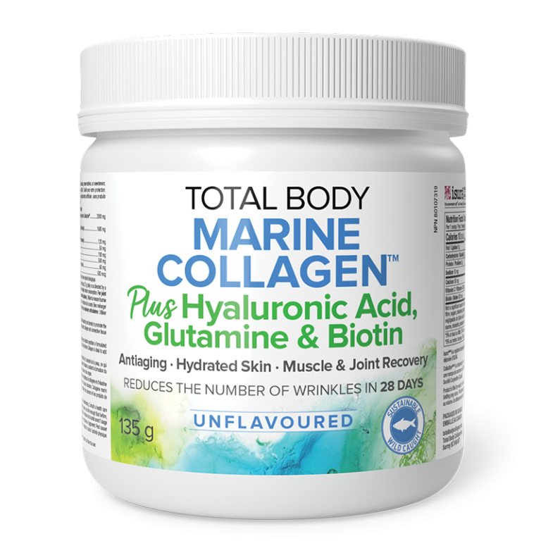 Рибен колаген на прах, с хиалуронова киселина, глутамин и биотин - Total Body Collagen™, 135 g