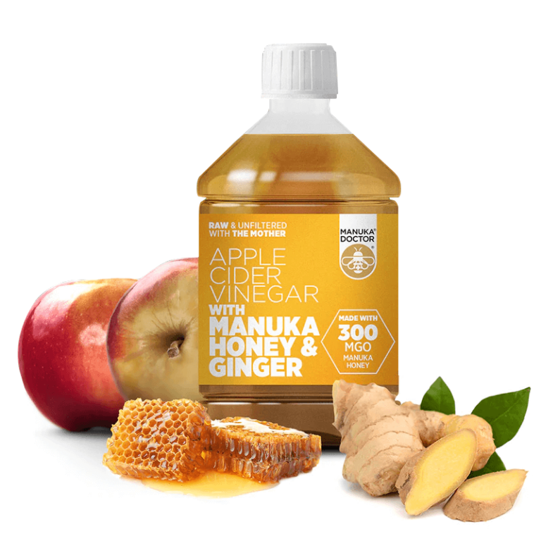 Ябълков оцет + мед от манука и джинджифил - Apple Cider Vinegar with Manuka Honey & Ginger (300 MGO) , 500 ml - Image 2