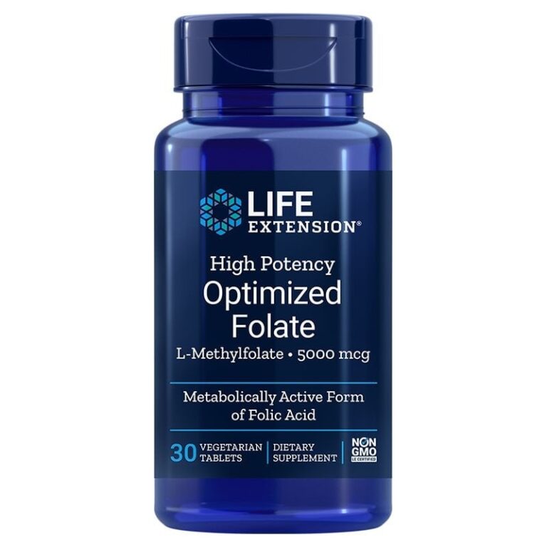 High Potency Optimized Folate L-Methylfolate/ Фолиева киселина (л-метилфолат) 5000 mcg х 30 таблетки