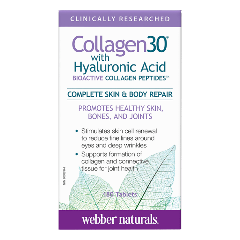 Collagen30® with Hyaluronic Acid / Колаген (биоактивни колагенови пептиди) с хиалуронова киселина, 180 таблетки