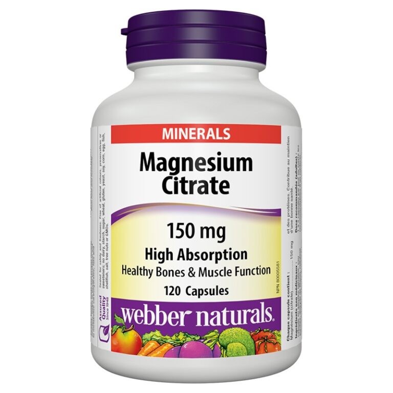 Magnesium Citrate High Absorption - Магнезий цитрат с висока абсорбация 150 mg, 120 капсули