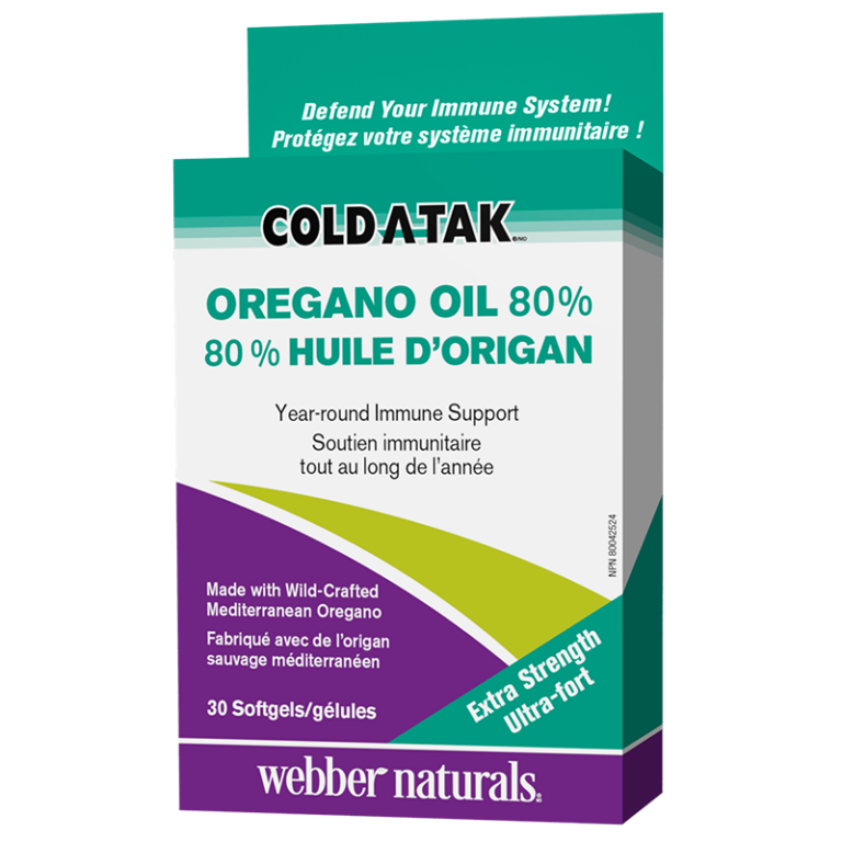 Cold-A-Tak® Oregano Oil Extra Strength / Риган (масло / 80% карвакрол), 180 mg, 30 софтгел капсули