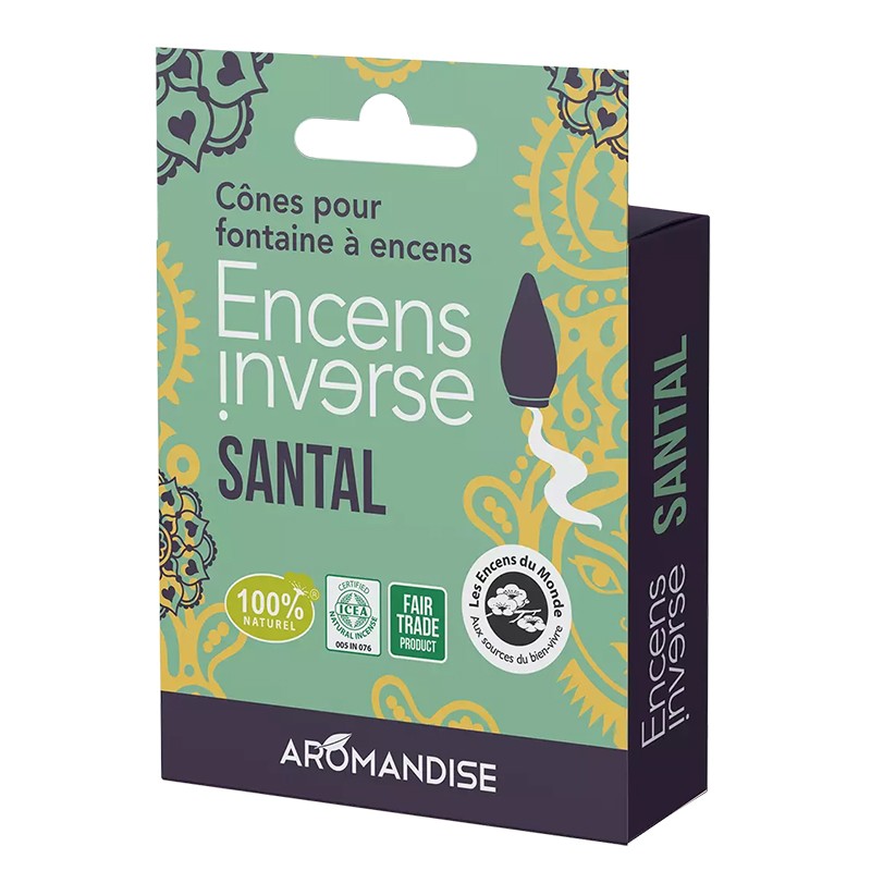 Конуси за горене от сандалово дърво, 10 бр.