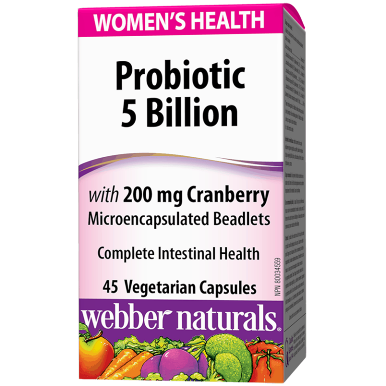 Probiotic Women`s Health/ Пробиотик за жени 5 щама, 5 млрд. активни пробиотици + Червена боровинка х 45 капсули