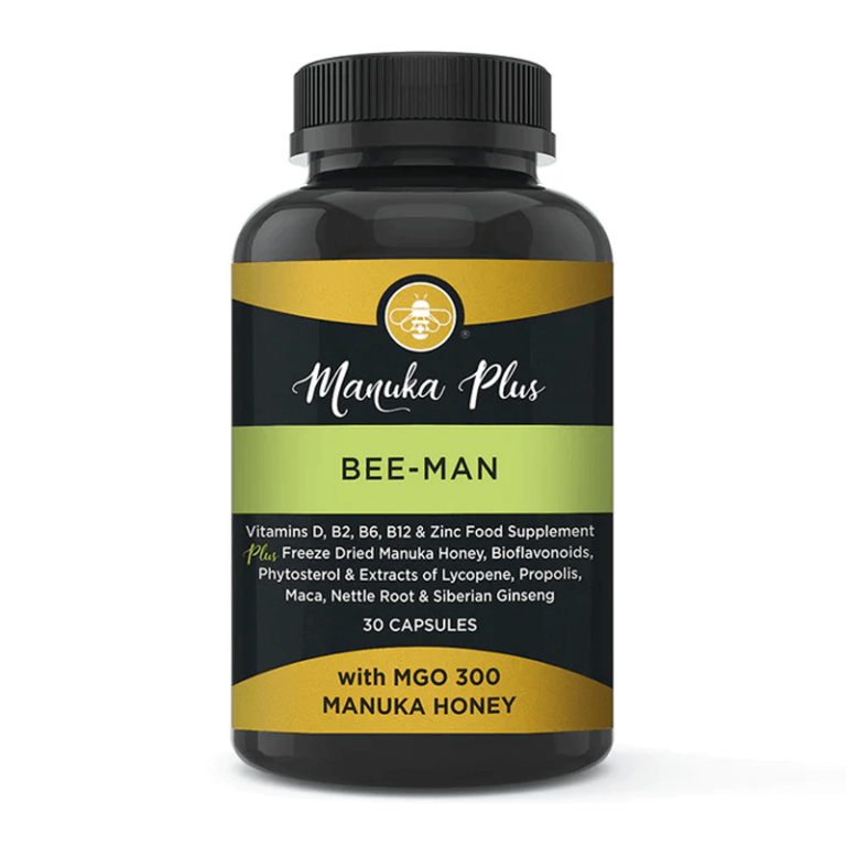 Manuka Plus Bee Man with MGO 300 - Manuka Honey – Формула за мъже с мед от манука MGO 300, 30 капсули