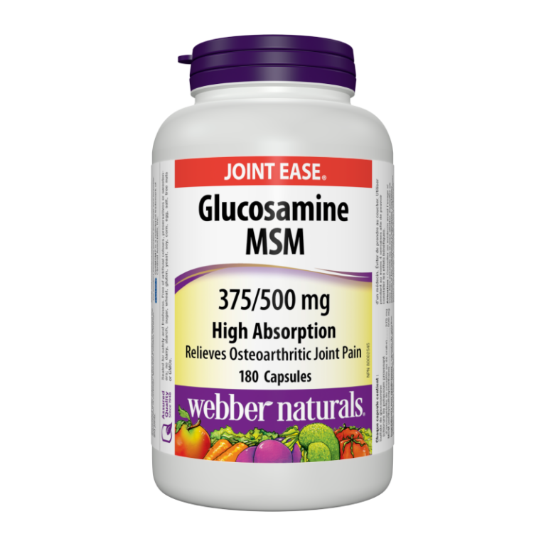 Glucosamine MSM - Глюкозамин 375 mg + МСМ 500 mg – Здрави стави, 180 капсули