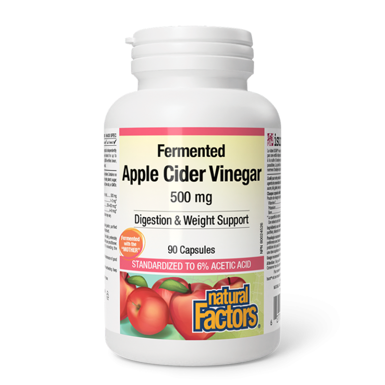 Ябълков оцет - Apple Cider Vinegar, 500 mg х 90 капсули