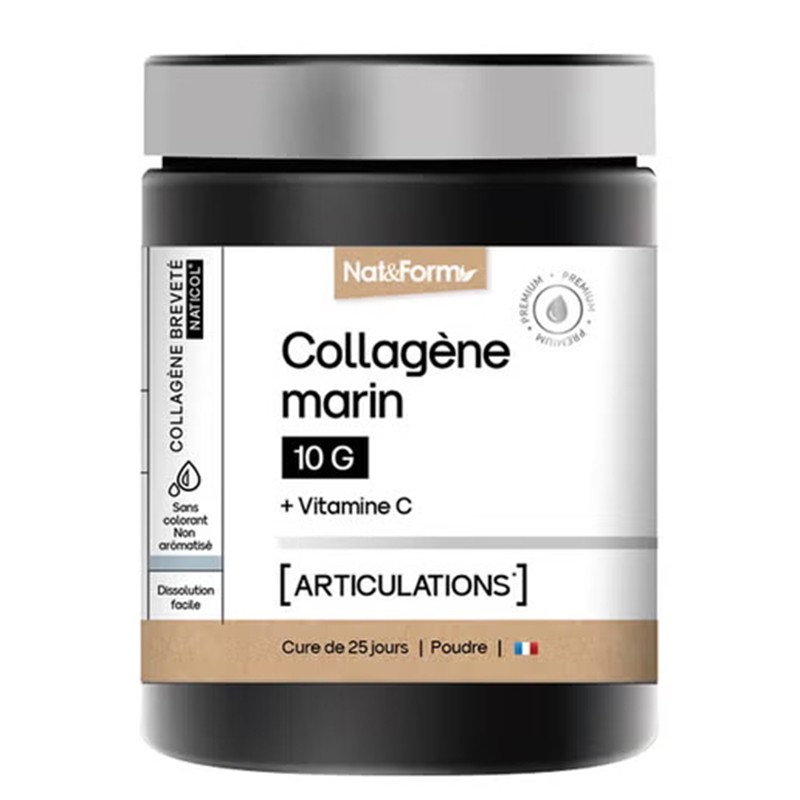 Коса и кожа - Хидролизиран морски колаген + витамин С, 252 g прах