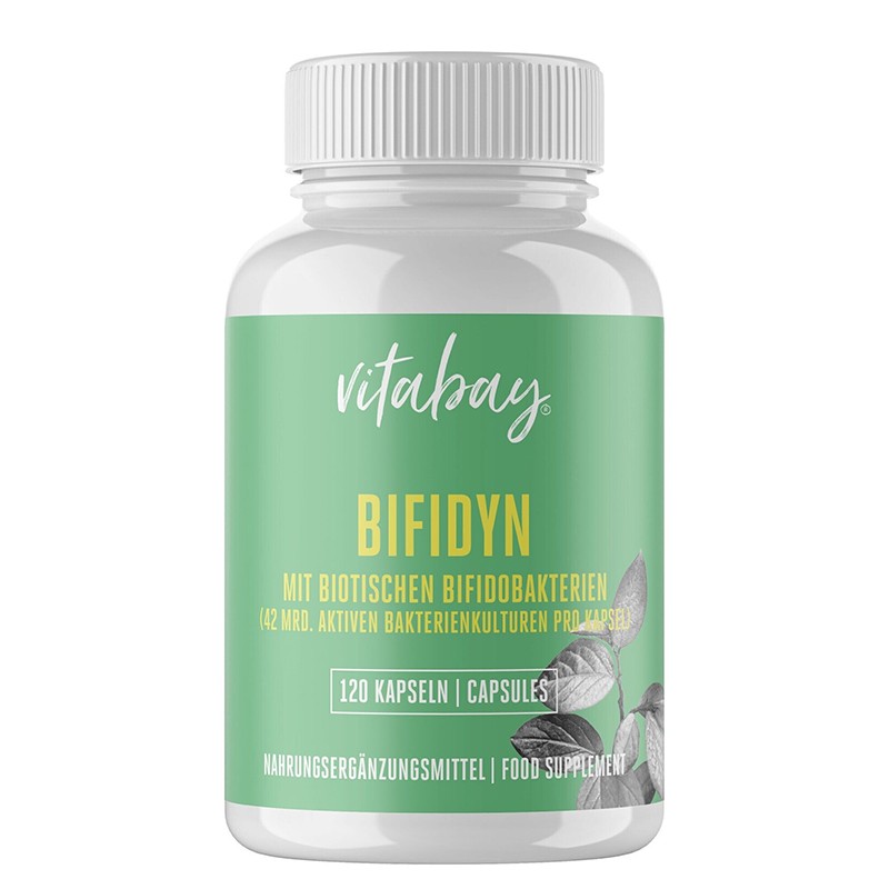 Бифидобактерии 3 млрд. активни пробиотици, 2 щама формула, 120 капсули