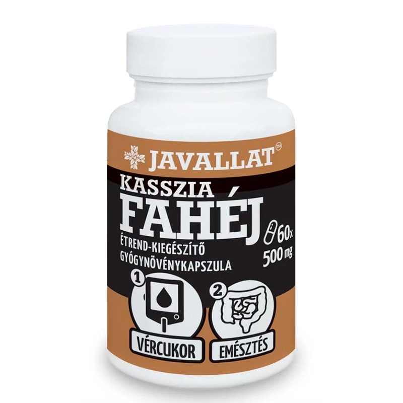 Контрол на кръвната захар - Канела (касия), 500 mg x 60 капсули