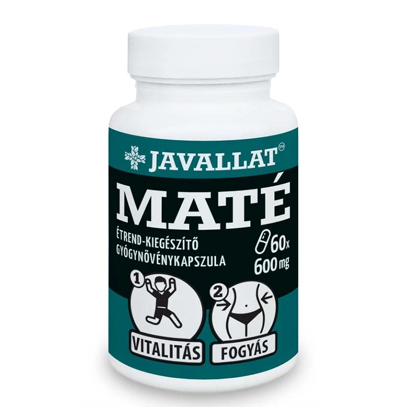 Здравословно отслабване - Йерба Мате, 600 mg x 60 капсули